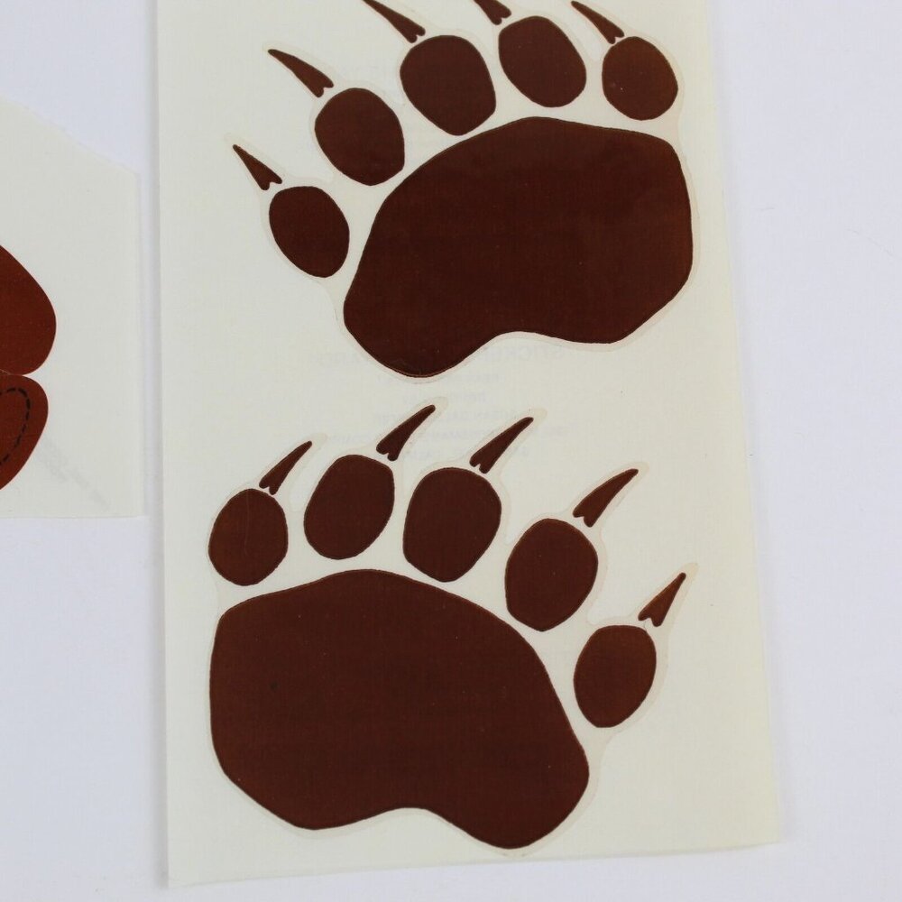 Vintage LOT 1980's Mrs Grossman's Stickers Teddy Bear Paw Print - Picture 6 of 13